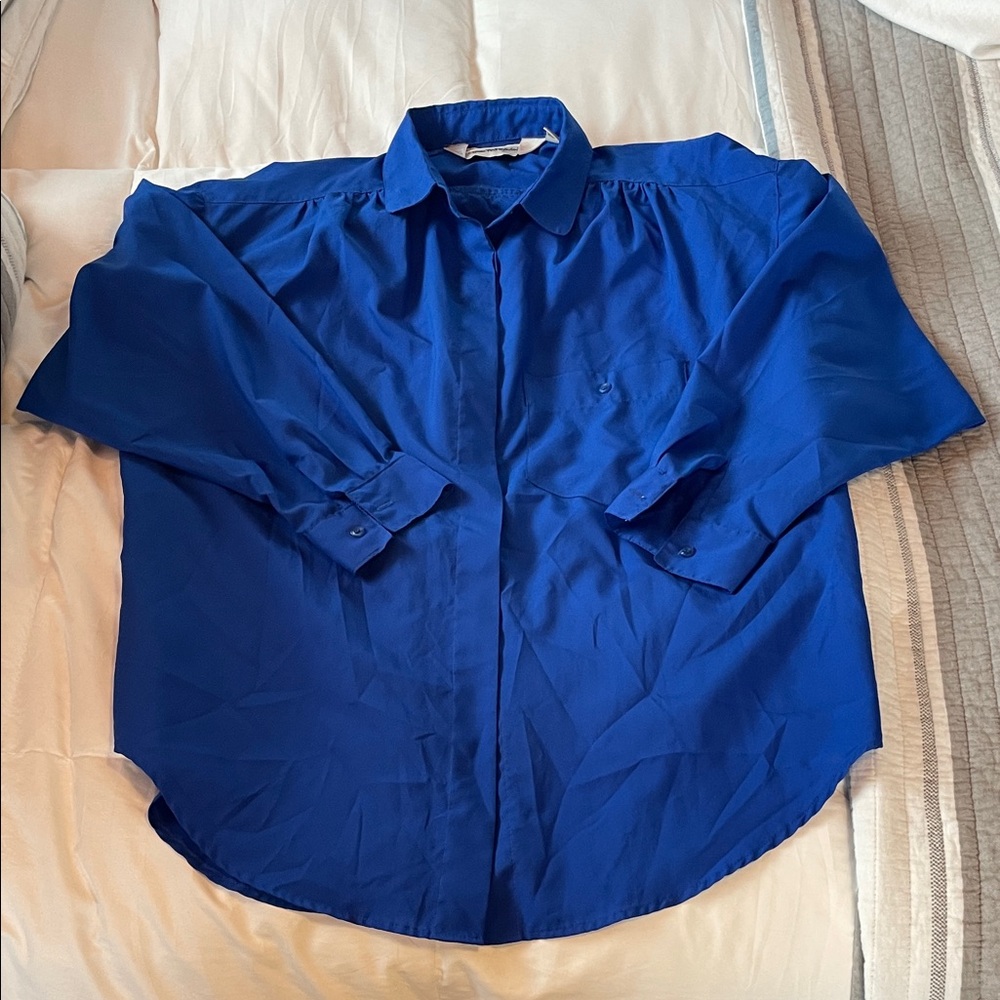 Diane Von Furstenberg Blue Blouse